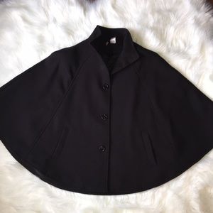 Black cape coat